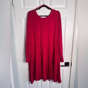 Torrid Bold Red Long Sleeve Dress